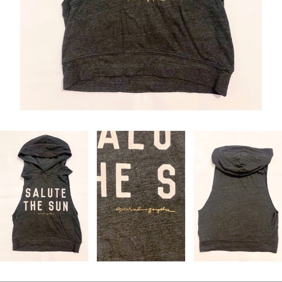 Spiritual Gangster “Salute The Sun” crop hoodie - Picture 1 of 4